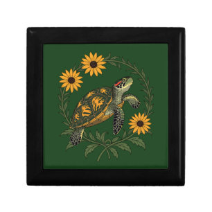 Maryland Terrapin And Black Eyed Susan Flowers Gift Box
