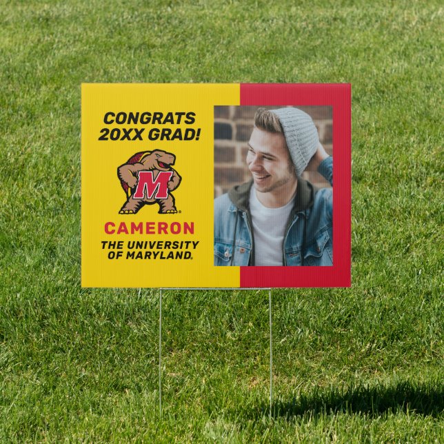 Maryland Terrapin M | Graduation Sign (Insitu)