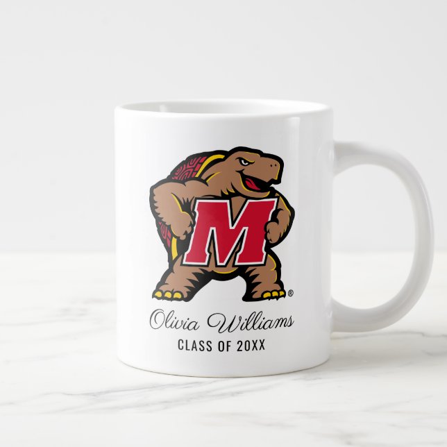 Maryland Terrapin M Mascot | Add Your Name Giant Coffee Mug (Right)