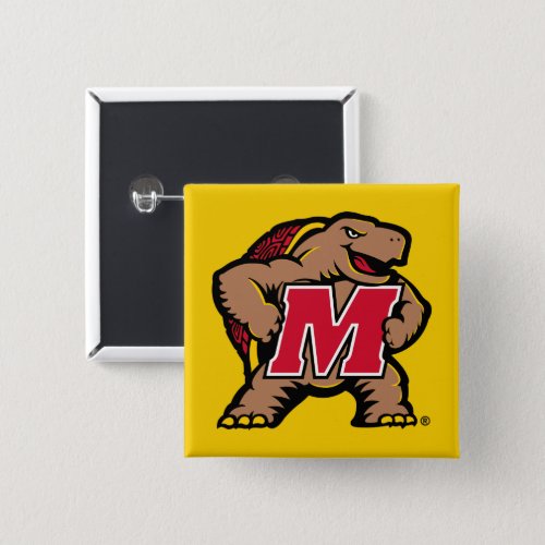 Maryland Terrapin M Mascot Button