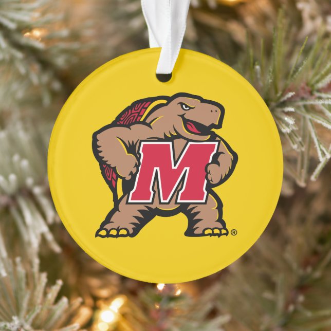 Maryland Terrapin M Mascot | Holiday Ornament (Tree)