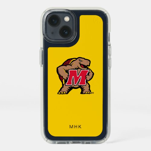 Maryland Terrapin M Mascot  Monogram Speck iPhone 13 Case