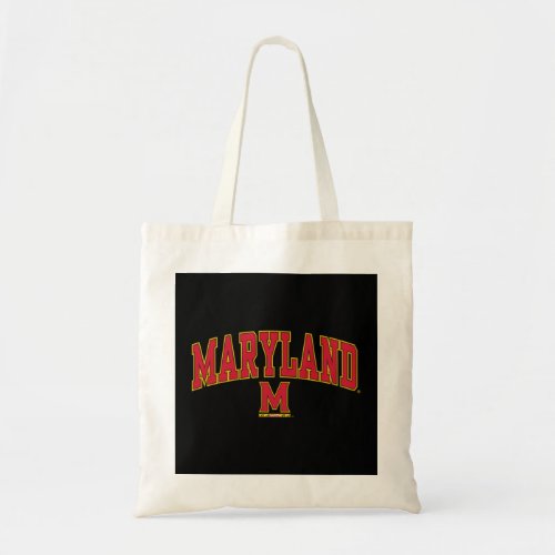 Maryland Terrapins Arch Over Black Officially Lice Tote Bag