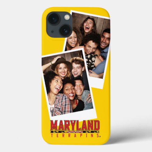 Maryland Terrapins Flag Logo  Add Your Photo iPhone 13 Case