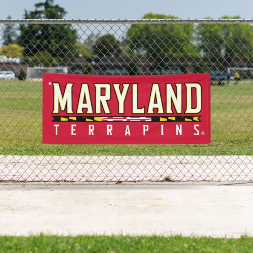 Maryland Terrapins Flag Logo Banner