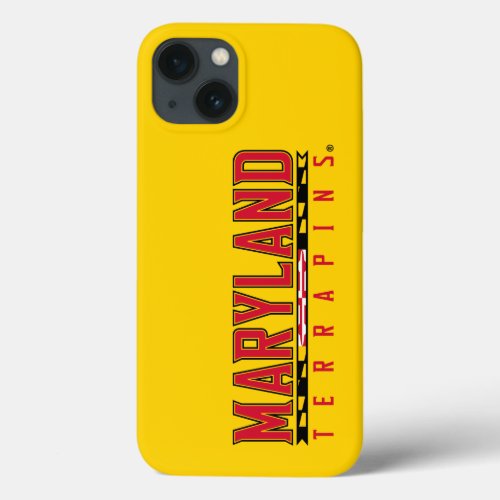 Maryland Terrapins Flag Logo iPhone 13 Case