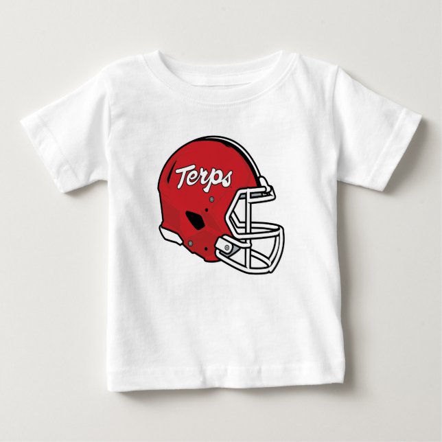 Maryland Terrapins Football Helmet Baby T-Shirt (Front)