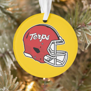 Maryland Terrapins Football Helmet Design Ornament