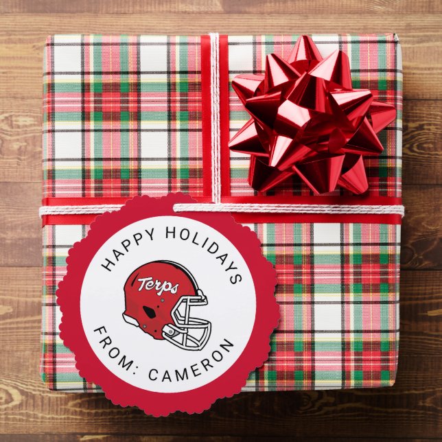 Maryland Terrapins Football Helmet Design Ornament Card (Insitu (Gift))