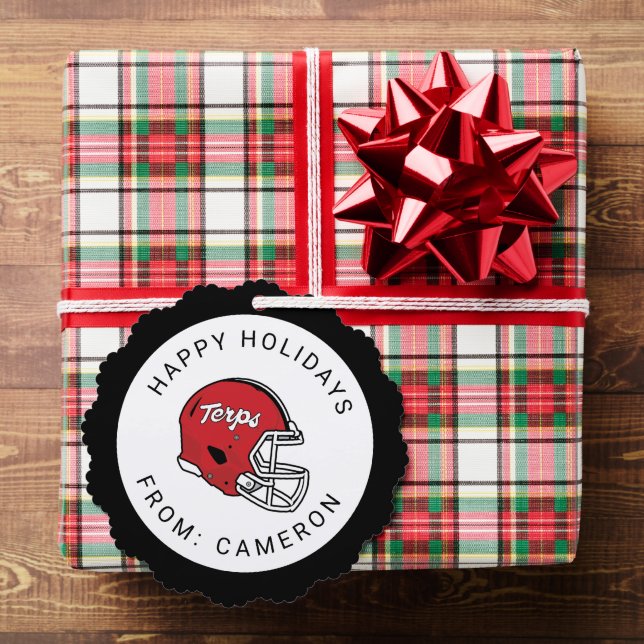 Maryland Terrapins Football Helmet Design Ornament Card (Insitu (Gift))
