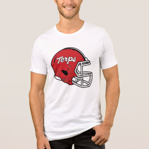 Maryland Terrapins Football Helmet Tri-Blend Shirt