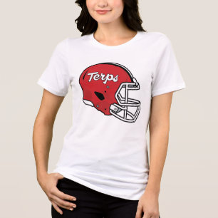 Maryland Terrapins Football Helmet Tri-Blend Shirt