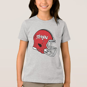 Maryland Terrapins Football Helmet Tri-Blend Shirt