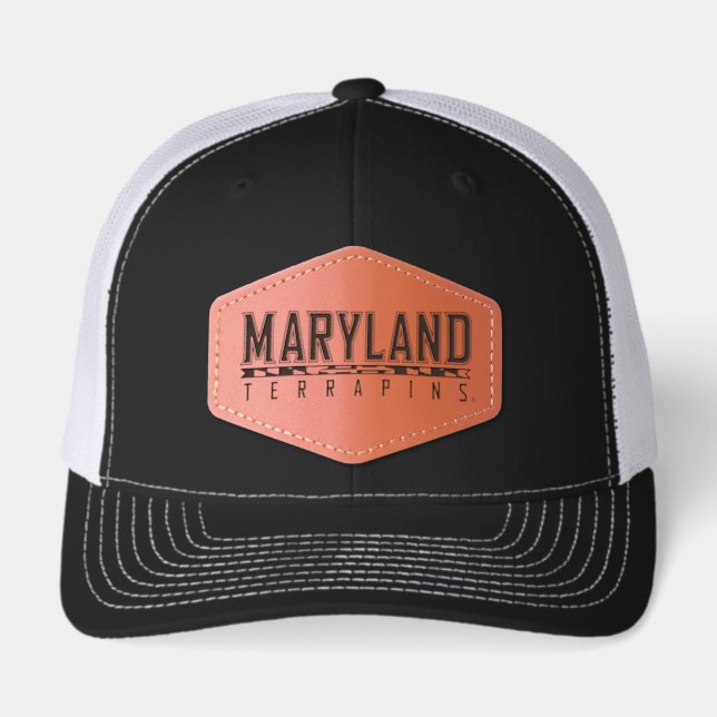 Maryland Terrapins Leather Patch Hat (Front)