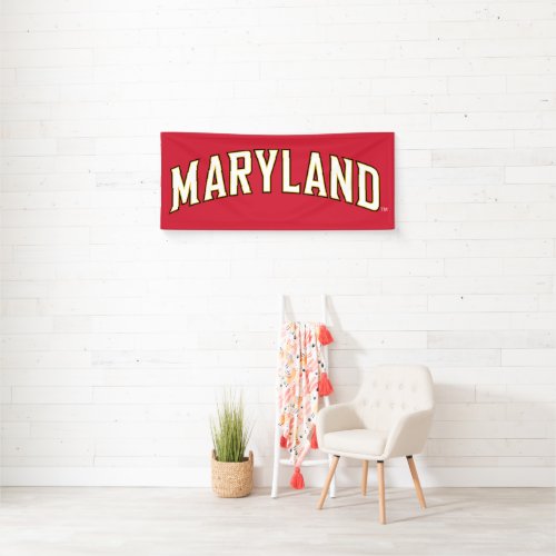 Maryland University Arch Wordmark Banner