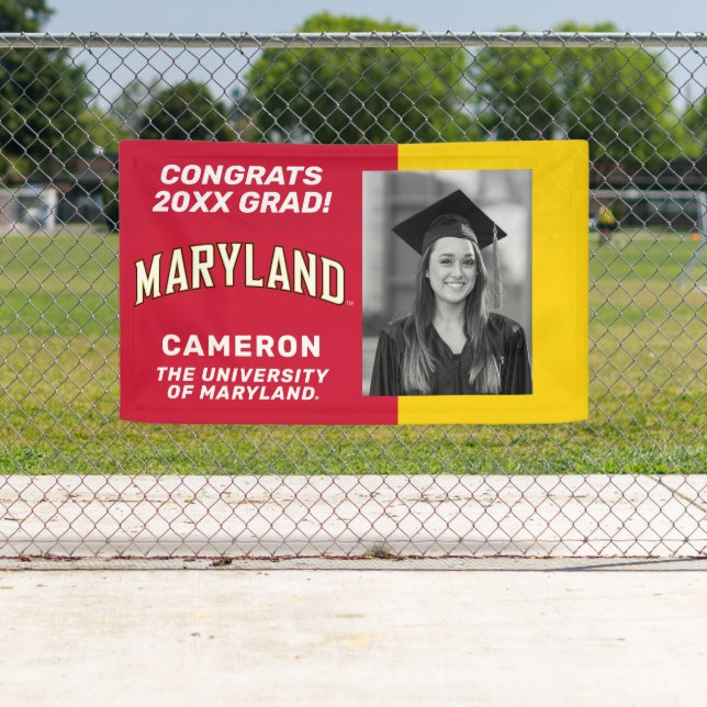 Maryland University Arch Wordmark Banner (Insitu)