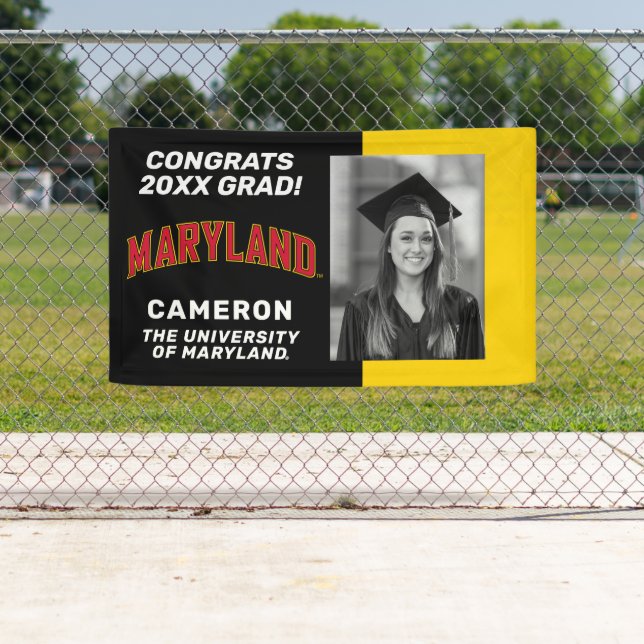 Maryland University Arch Wordmark Banner (Insitu)