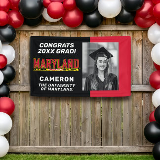 Maryland University Flag | Graduation Banner