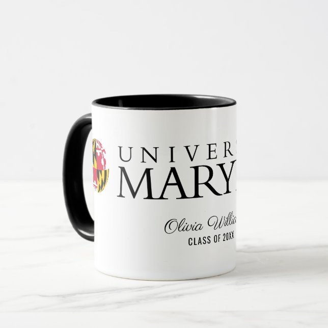 Maryland University Flag | Graduation Mug (Front Left)