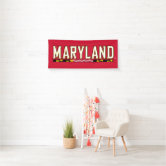 Maryland Terrapins 40'' X 10'' Logo Sign