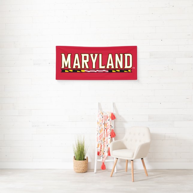 Maryland University Flag Logo 3 Banner (Insitu)