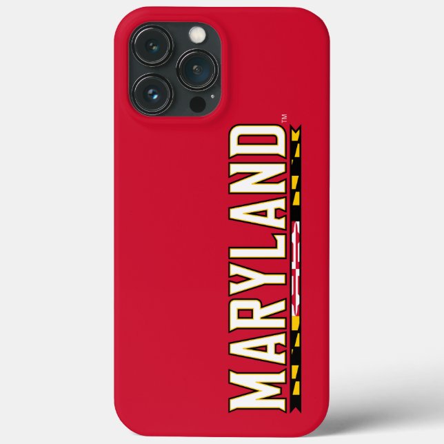 Maryland University Flag Logo 3 Case-Mate iPhone C Case (Back)