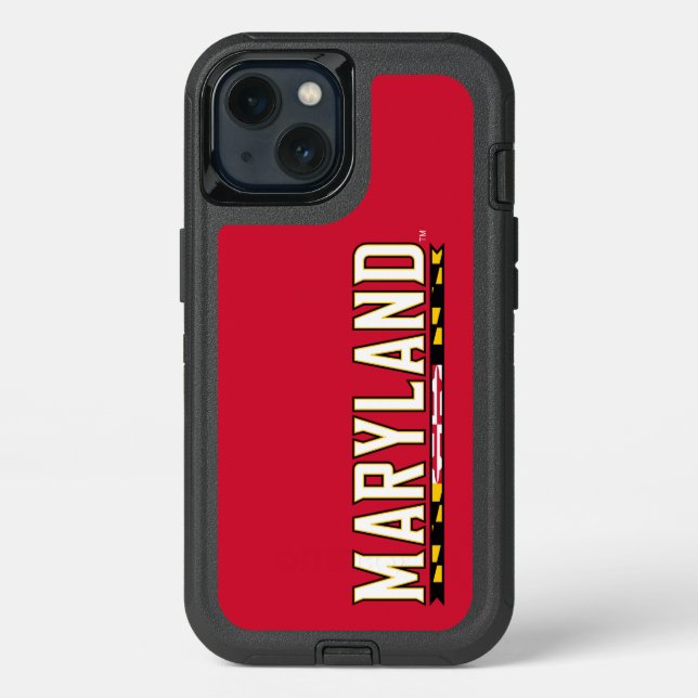 Maryland University Flag Logo 3 Otterbox iPhone Case (Back)