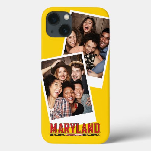 Maryland University Flag Logo  Add Your Photo iPhone 13 Case