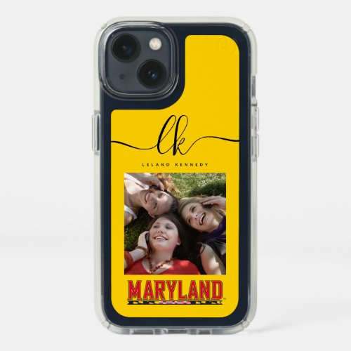 Maryland University Flag Logo  Add Your Photo Speck iPhone 13 Case