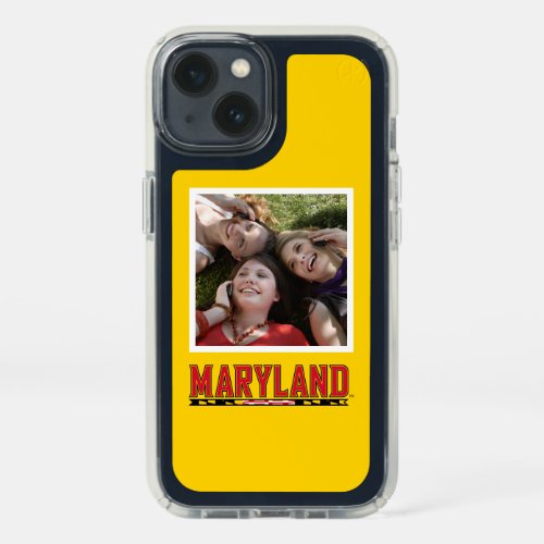 Maryland University Flag Logo  Add Your Photo Speck iPhone 13 Case