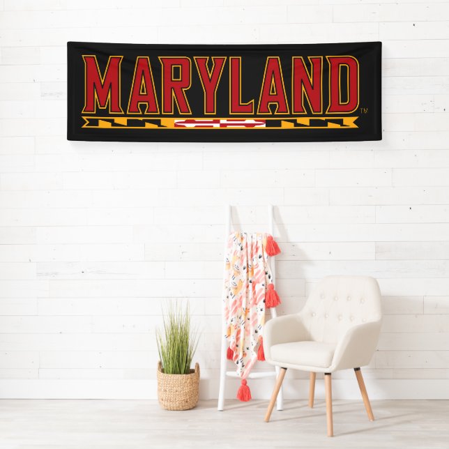 Maryland University Flag Logo Banner (Insitu)