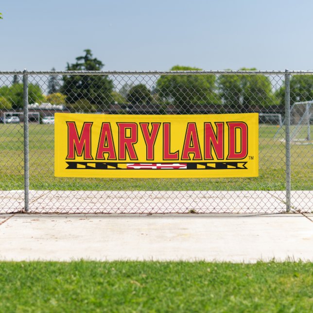 Maryland University Flag Logo Banner (Insitu)