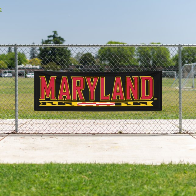 Maryland University Flag Logo Banner (Insitu)