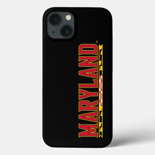 Maryland University Flag Logo iPhone 13 Case