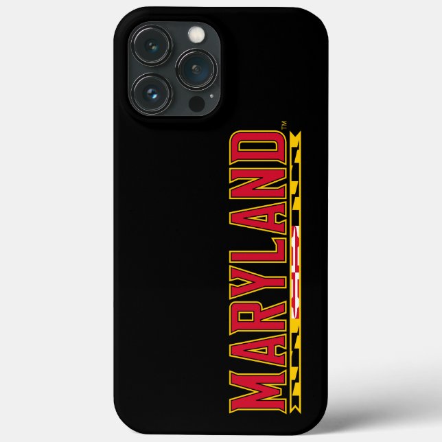 Maryland University Flag Logo Case-Mate iPhone Case (Back)
