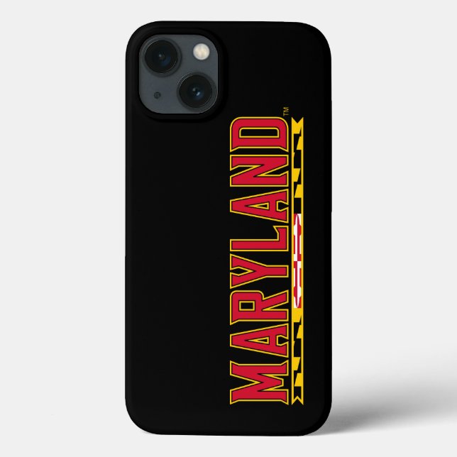 Maryland University Flag Logo Case-Mate iPhone Case (Back)