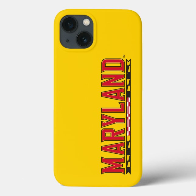Maryland University Flag Logo Case-Mate iPhone Case (Back)