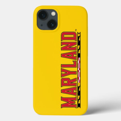 Maryland University Flag Logo iPhone 13 Case