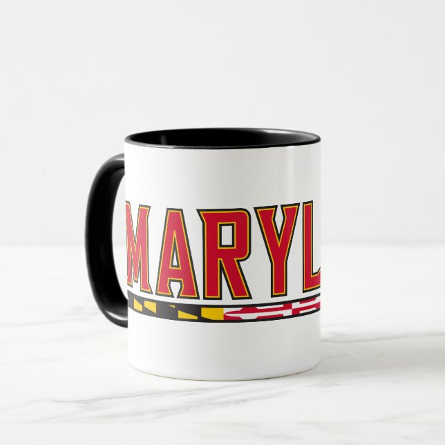 Maryland University Flag Logo Mug (Front Left)