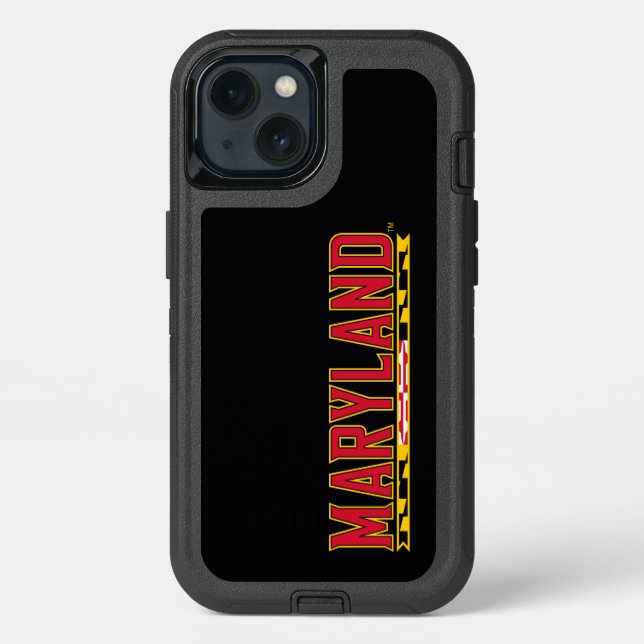 Maryland University Flag Logo Otterbox iPhone Case (Back)
