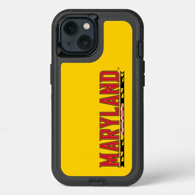 Maryland University Flag Logo Otterbox iPhone Case (Back)