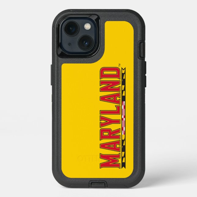 Maryland University Flag Logo Otterbox iPhone Case (Back)