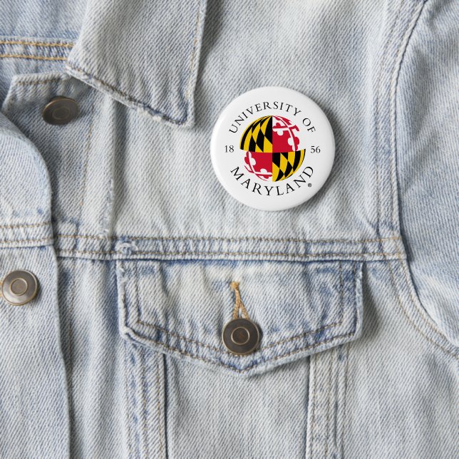 Maryland University Flag Sphere Logo Button (In Situ)