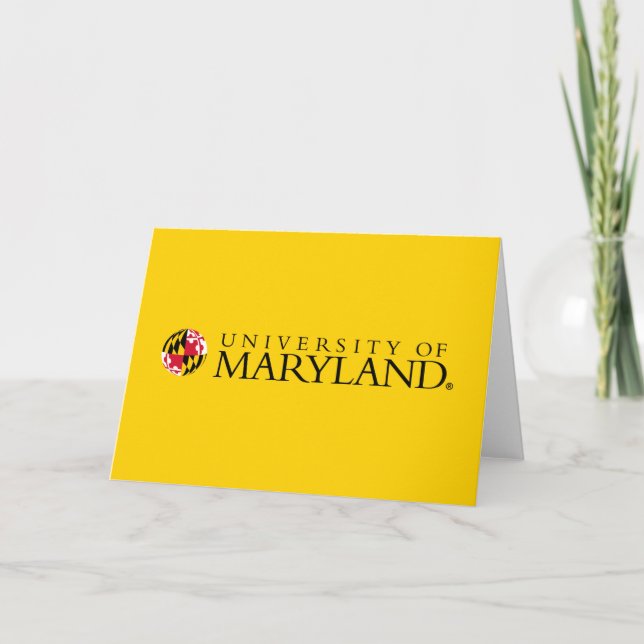 Maryland University Flag Sphere Logo Card (Front)