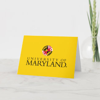 Maryland University Flag Sphere Logo Card