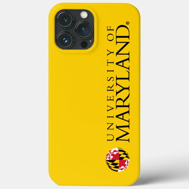 Maryland University Flag Sphere Logo Case-Mate iPhone Case (Back)