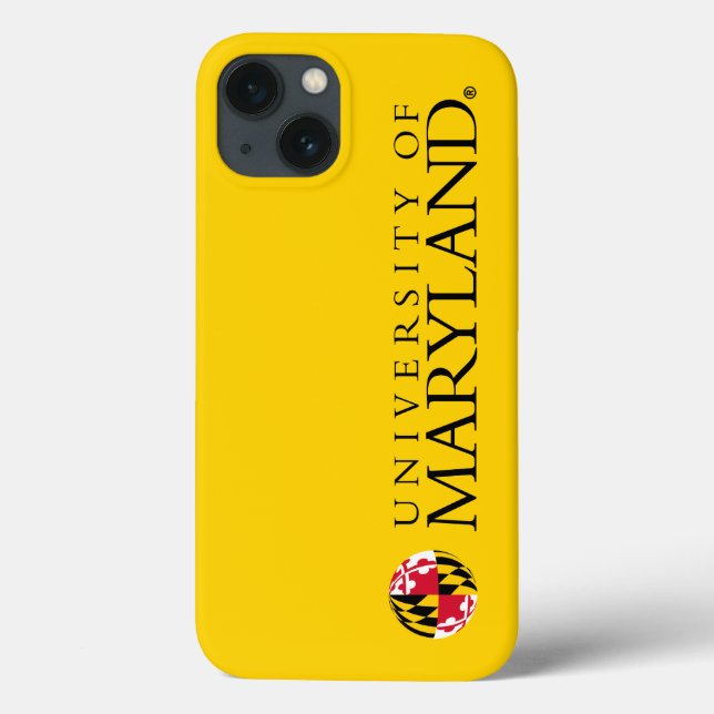 Maryland University Flag Sphere Logo Case-Mate iPhone Case (Back)