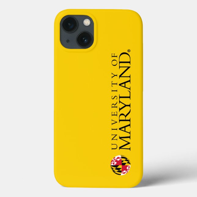 Maryland University Flag Sphere Logo Case-Mate iPhone Case (Back)