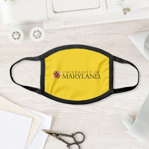 Maryland University Flag Sphere Logo Face Mask