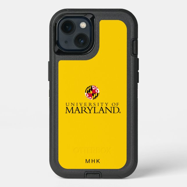 Maryland University Flag Sphere Logo | Monogram Otterbox iPhone Case (Back)